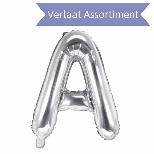 Partydeco - 35cm zilver