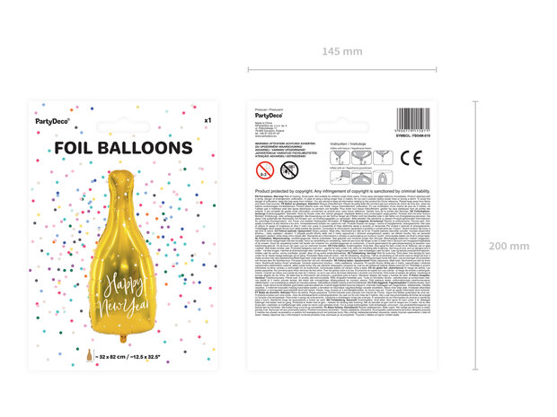 Champagne Fles ballon 