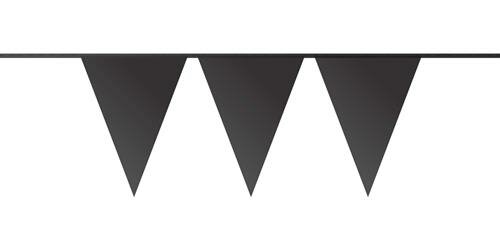Mooideco - Vlaglijn zwart 10 meter