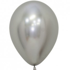Mooideco - Sempertex ballonnen 12 inch reflex zilver