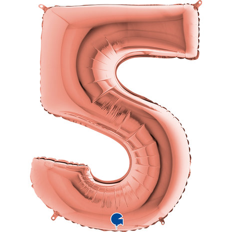 Number 5 - Rose Gold - 40 inch - Grabo