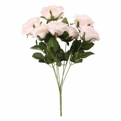 Mooideco - Witte rozen bos 7 koppen