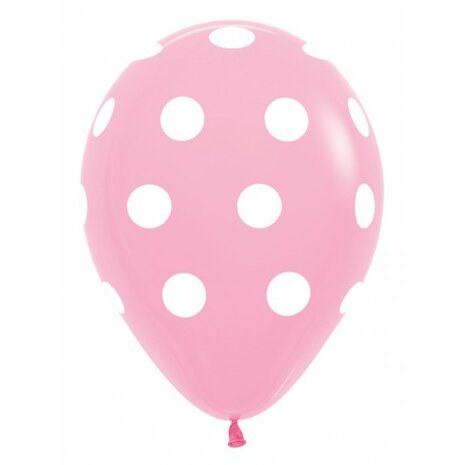 R12 - Polka Dots - Bubblegum Pink 