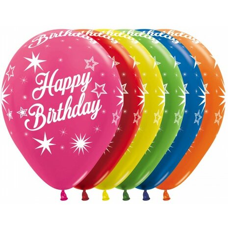 R12 - Happy Birthday Sparkle - Metallic Assortiment 