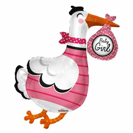 Baby Girl Stork Shape - 36inch