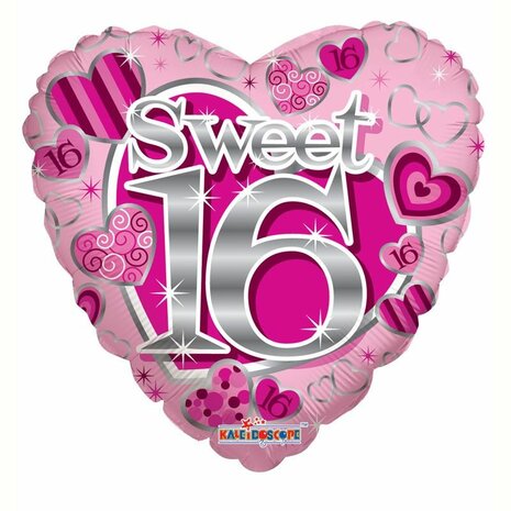 Mooideco  - Happy birthday - Cijfer - Pink - Sweet 16 
