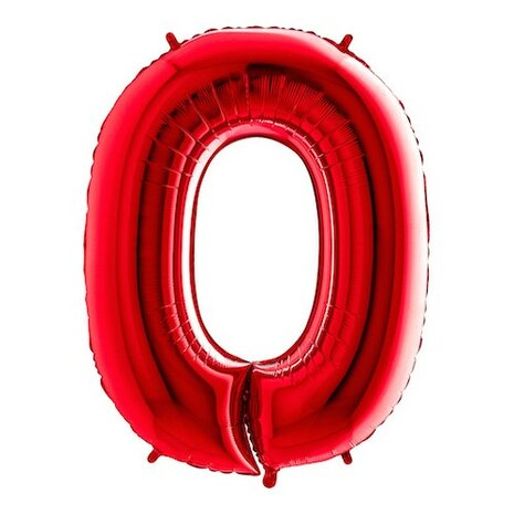 Number 0 - Red - 40 inch