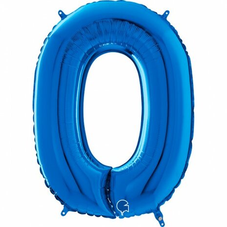 Number 0 - Blue - 40 inch