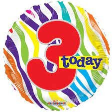 Mooideco  - Happy birthday - Cijfer - Kids - Patroon Mooideco  - Happy birthday - Cijfer - Kids - Patroon 3 today