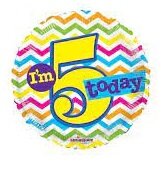Mooideco  - Happy birthday - Cijfer - Kids - Patroon Mooideco  - Happy birthday - Cijfer - Kids - Patroon I&#039;m 5 today