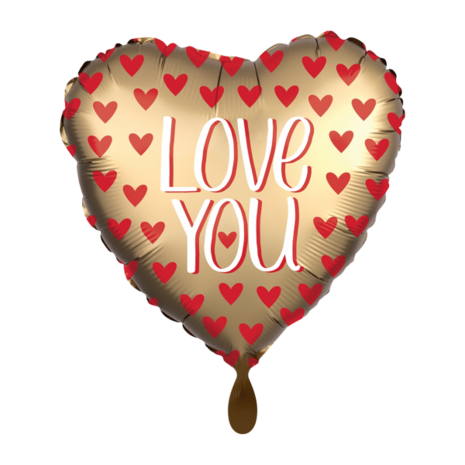 Mooideco - Valentijn - Love you goud hartjes