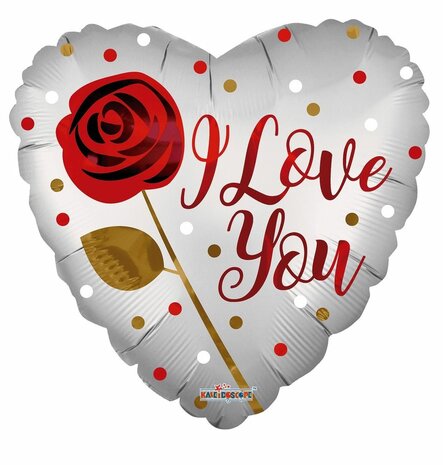Mooideco - I Love You Rose - Folie Balloon - 18 inch