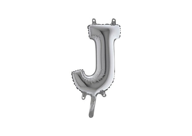 Mooideco - letter zilver - J