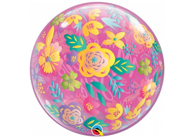 Happy Mothersday - Colorful Floral - Single Bubble - 22 inch - Qualatex