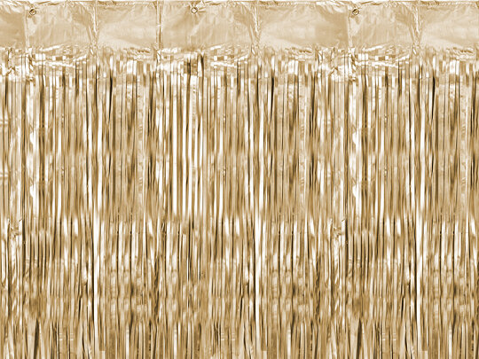 Mooideco - Backdrop deurgordijn Chrome goud