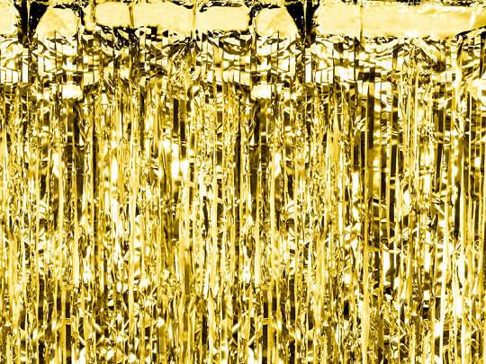 Mooideco - Backdrop deurgordijn goud