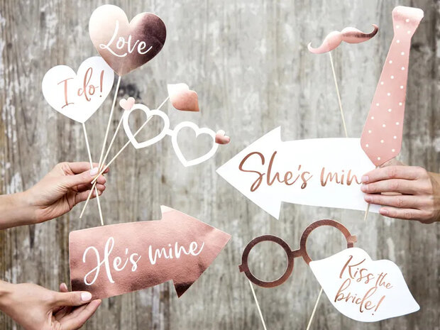 Mooideco -fotoprops wedding - rose goud