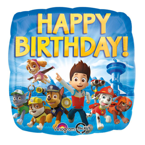 Mooideco - Paw Patrol - Happy Birthday - 17 inch - Anagram