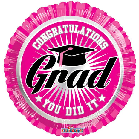 Mooideco - Congratulations Grad - Pink - 18 inch - Klaeidoscope