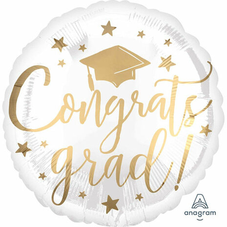 Mooideco - Congrads Grad Script - 18 inch - Anagram 