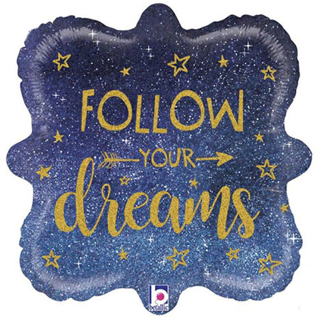 Mooideco - Follow your dreams - 18 nich - holographic glitter 