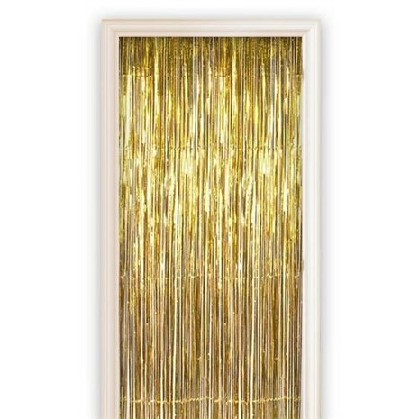 Mooideco - deurgordijn goud - 100 X 250 cm 