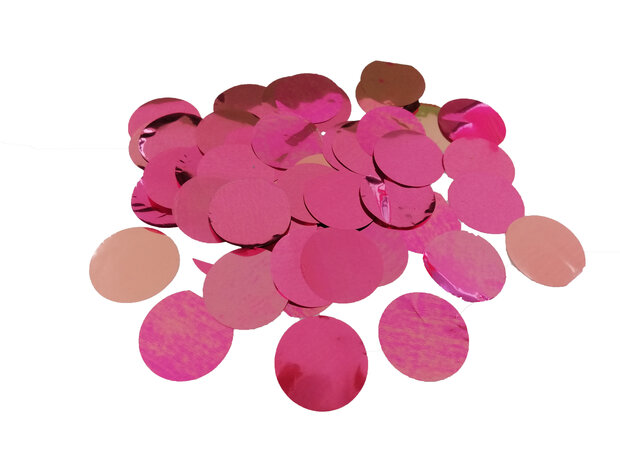 Mooideco- Confetti Metallic Round - 23 mm - light pink  - 250 gram 