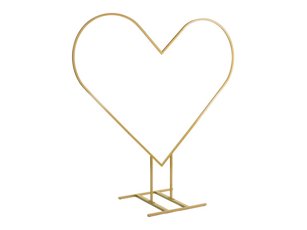 Mooideco - Hart Backdrop - Goud - 2 meter 