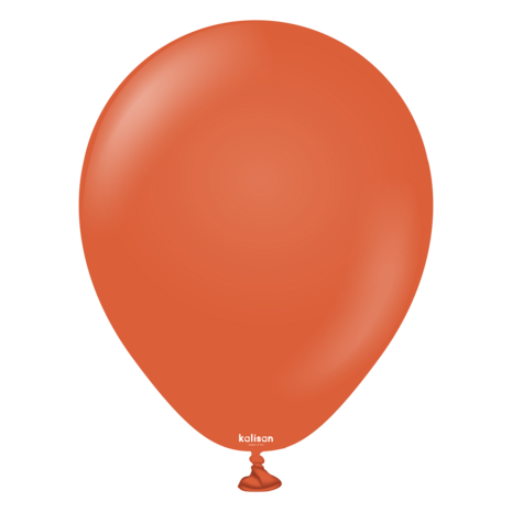 Mooideco - Kalisan Retro Rust Orange - 5 inch ballonnen