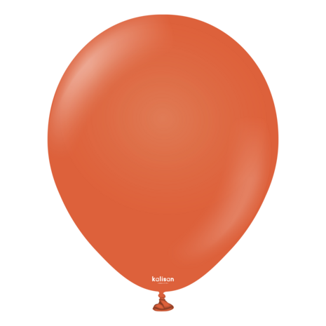 Mooideco - Kalisan Retro Rust Orange - 12 inch ballonnen