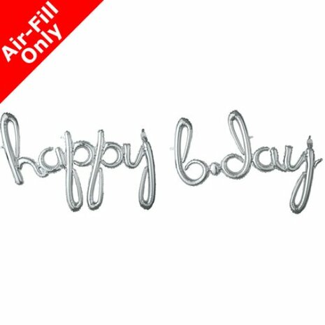 Mooideco - Happy Bday - letterset - script - 39/37 inch - Anagram