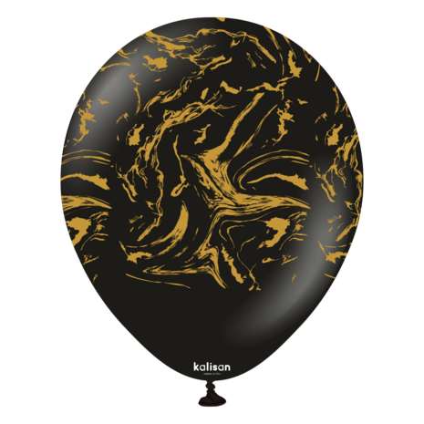 Mooideco - Space nebula - Black - Print Gold - 12 inch - Kalisan 