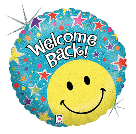 Mooideco - Welcome Back - Holographic - 18 inch - Betallic 