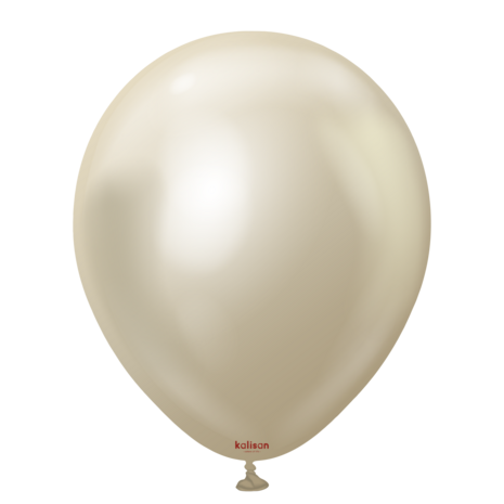 Mooideco - Kalisan ballonnen, wit goud, white gold, champagne, 12 inch helium ballonnen