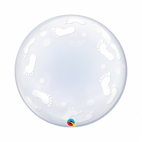 Mooideco - Baby Footprints - Bubble - 24 inch - Qualatex 