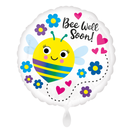 Mooideco - Get Well beterschap ballon - Bee well soon - 18 inch - Anagram 