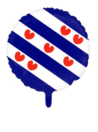 Vlag Friesland - 18 inch - Rond - WFP (1)