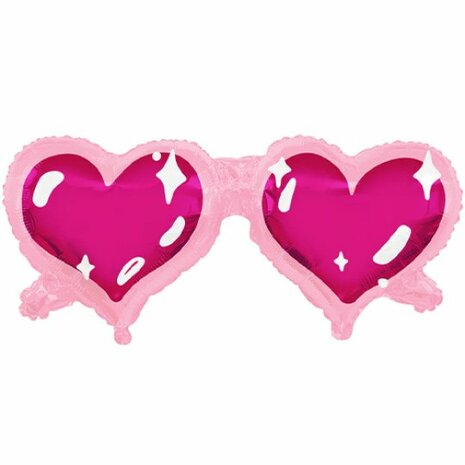 Mooideco - heart sunglasses - pink - 36 inch - tuftex (1)