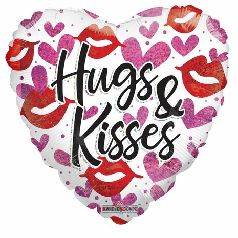 Mooideco - Hugs and kisses - Folie Balloon - 18 inch