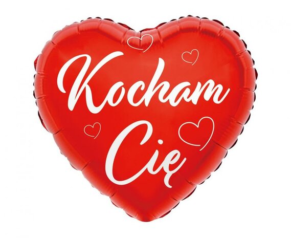  Folie Hart Kocham Cię (i love you) , 18&quot; (1)