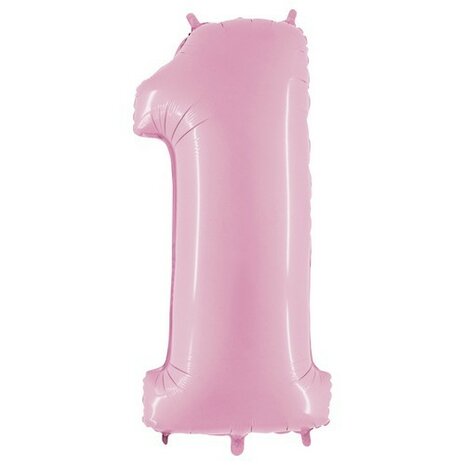 Mooideco - Number 1 - Pastel Pink - 26 inch