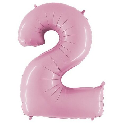 Mooideco - Number 2 - Pastel Pink - 26 inch