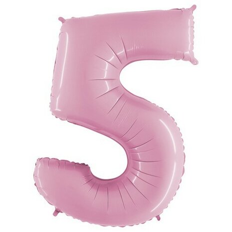 Mooideco - Number 5 - Pastel Pink - 26 inch