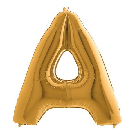 Mooideco - letter goud A - 26 inch - Grabo (1)