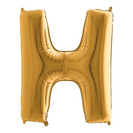 Mooideco - letter goud H - 26 inch - Grabo (1)