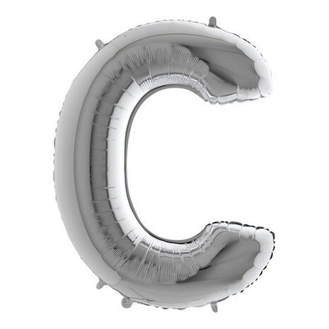 Mooideco - letter zilver C - 26 inch - Grabo (1)