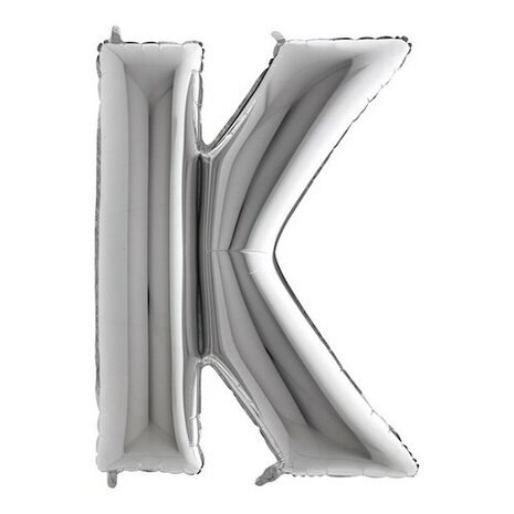 Mooideco - letter zilver K - 26 inch - Grabo (1)