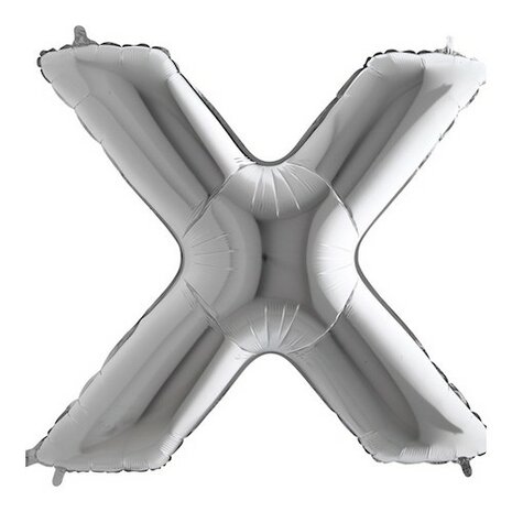 Mooideco - letter zilver X - 26 inch - Grabo (1)