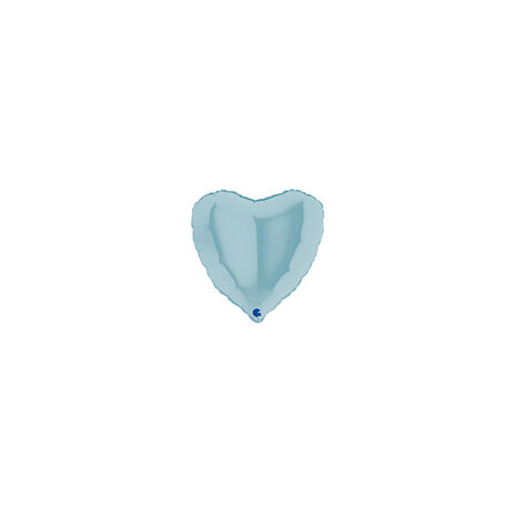 Mooideco - Heart Pastel blue - 9 inch - Grabo - 10 stuks 