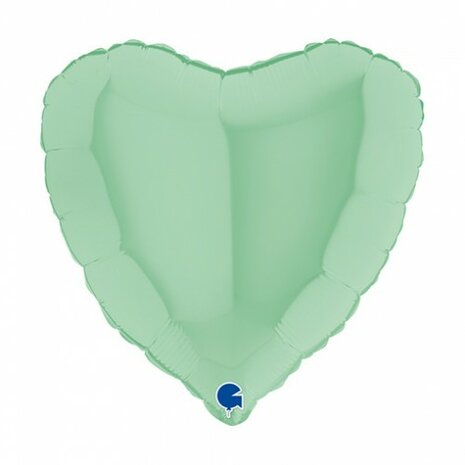 Heart - Pastel Matte green - 18 inch - Grabo (1)